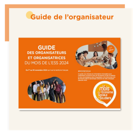 Couverture du Guide des organisateurs et lien de téléchargement