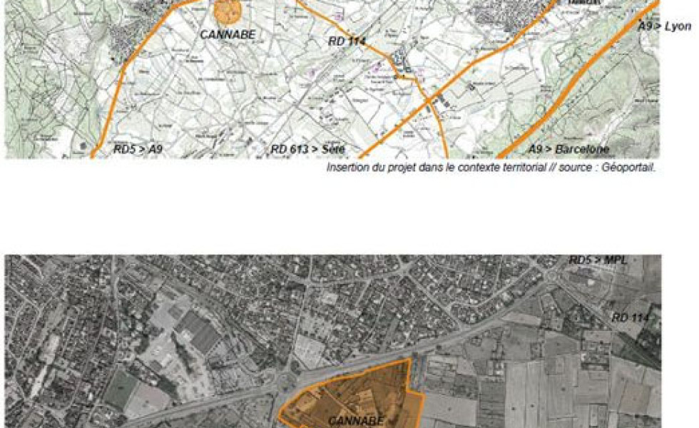 Zone Cannabe à Cournonterral